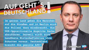 Lesen sie die aktuellsten nachrichten zum thema tino chrupalla: Tino Chrupalla On Twitter Deutschland Befindet Sich Im Ausnahmezustand Als Partei Mussen Wir Dringender Denn Je Zusammenstehen Nur So Konnen Wir Alternative Bleiben Https T Co Ugnvjjvobd