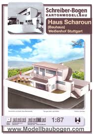 Stuttgart haus mit großem garten im herzen von stuttgart ein herrlicher ausblick auf stuttgarts zentrum ohne einblicke ins eigenheim, verspricht diese immobilie mit großem terrassengarten in hanglage. Haus Scharoun Bauhaus Weissenhof Stuttgart Www Papermodelsheet Com