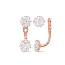 Maybe you would like to learn more about one of these? S Kashi Sons Rose Gold Diamond Earring Jackets The Diamond Family