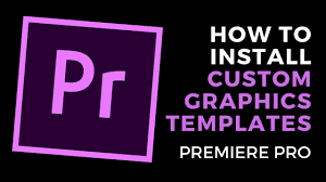 Installing premiere elements with adobe premiere elements, you can create magic with your audio, videos, and photos. How To Install Custom Text Graphics Templates In Adobe Premiere Pro Youtube