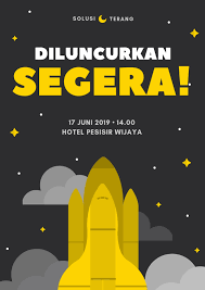 Terdapat kalimat yang padat, singkat, dan jelas. Gratis Contoh Poster Niaga Terbaik Canva