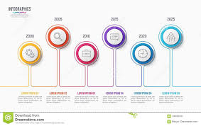 Vector 6 Steps Infographic Design Timeline Chart Stock