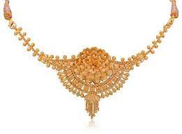 Senco Gold 22k Yellow Gold Choker Necklace Gold Choker Necklace Gold Jewellery Design Fancy Necklace