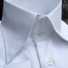 Morcouture White Woven 3button High Collar Shirt High Collar Shirts Collar Shirts White Shirt Men