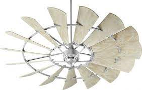 Quorum lighting windmill galvanized led fan light kit. Quorum 197215 9 Windmill Ceiling Fan In Galvanized With Ul Damp Weathered Oak For Sale Online Ebay