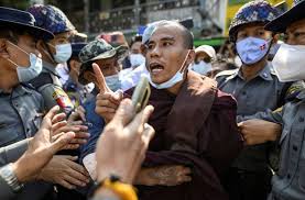 Visit rt to read news on myanmar. Myanmar Police Scuffle With Nationalist Monk S Followers World News Us News