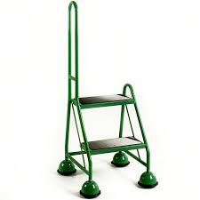 Your handrails will arrive to you within one to three days! Mobile Steps 2 Step With Single Handrail Workplace Stuff