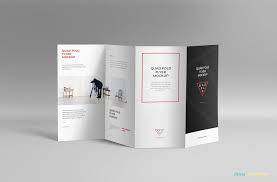 Free 4 Fold Brochure Mockup Zippypixels Brochure Template Brochure Design Template Brochure