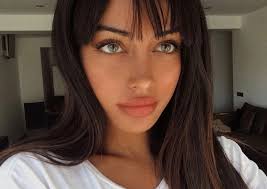 Girls with this magnificent eye color have as many eye makeup options as girls with brown or blue eyes. Hazel Eyes Bangs And Gorgeous Image 6065600 On Favim Com