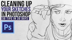 7 steps to restoring old photos in photoshop. Cleaning Up Your Sketches In Photoshop Youtube