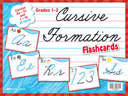 Cursive Formation Flashcards Abeka Amazon Com Books