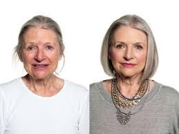 Cool Makeup For Gray Hair Makeup For Older Women Makeup For 50 Year Old Beauty