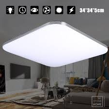 Modern flush mount lighting is popular and practical because it is easy to install and can be used anywhere in the home, even small spaces with low ceiling clearance. 24w Modern Led Square Flush Mount Pendant Ceiling Light Fixtures For Home Kitchen Bathroom Bedroom Living Room Lighting 30 30cm 34 34cm Walmart Canada