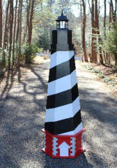 Diy lighthouse projects from 4 to 7 ft. How To Build A Cape Hatteras Lawn Lighthouse Diy Wood Plans