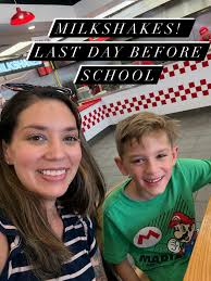 Last day before back to school. Def needed a milkshake 🥤