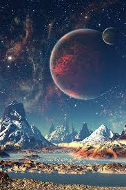 Best hd wallpapers of space, desktop backgrounds for pc & mac, laptop, tablet, mobile phone. Aq10 Dream Space World Mountain Sky Star Illustration Wallpaper