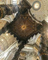 Il Baldacchino Del Bernini Sopra La Tomba Di San Pietro E Sotto La Cupola Mia Photo Credit Glueckskind M