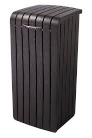 Whereas, if you make the mistake of buying a cheap kitchen trash can, there is a very good chance that you will end up dealing with a jamming lid, overflow issues, and possibly even those horrible. Keter 232126 Large Trash Can With Lid For Patio And Outdoor Kitchen Brown Buy Online In Montenegro At Montenegro Desertcart Com Productid 40018767