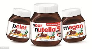 The perfect gift this holiday season. Personalised Nutella Labels Land In Australia But You Have To Print Them Yourselves Daily Mail Online
