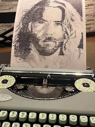 Typewriter Art of Cultural Icons