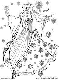 They live in a fairyland among flowers. Coloring Page Winter Fairy Img 6126 Fairy Coloring Pages Fairy Coloring Coloring Pages Winter