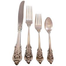 Maybe you would like to learn more about one of these? Grande Baroque Wallace Sterling Silver Flatware Set Of 12 Service Dinner 54 Pcs For Sale At 1stdibs