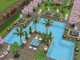 Sims Freeplay I Like The Garden Pool And Fountains Sims Freeplay Houses Sims House Sims House Design