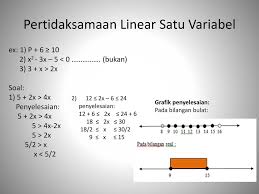 Ciri dari persamaan dan pertidaksamaan irasional adalah terdapat variabel atau peubah x yang berada dalam tanda akar. Soal Persamaan Dan Pertidaksamaan Linear Satu Variabel Kelas 10 Cara Golden