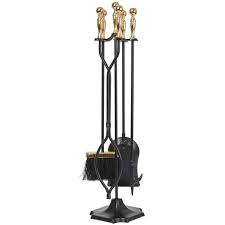 36 inch heavy duty fire pit and fireplace poker (1/2 inch round bar) made in usa. Amagabeli 5 Pcs Large Fireplace Tools Sets Golden Handle Wrought Iron Tool Set And Holder Outdoor Fireset Fire Pit Stand Indoor Tongs Shovel Antique Brush Chimney Poker Wood Stove Hearth Accessories