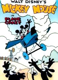 Plane Crazy 1929 Poster Mickey Mouse Classic Cartoons Walt Disney Animation Studios Mickey Mouse Images