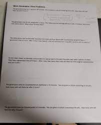 💪an arm workout at home. Solved More Generation Time Problems The Generation Ti Chegg Com
