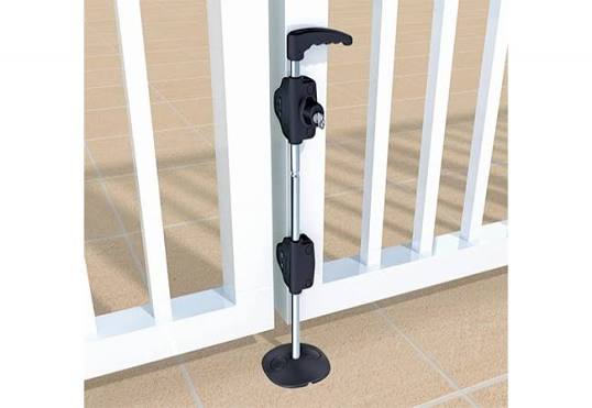 Rygiel do bramy metalowej LOKKBOLT D&D (LB124BX), długość 610 mm, na klucz, czarny