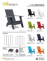 Plastic Adirondack Chair For Modern Lollygagers Loll Designs Modern Adirondack Chair Loll Designs Adirondack Chair