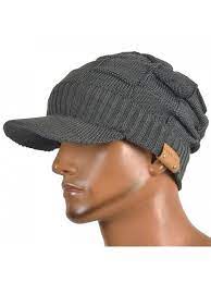 Men S Knit Cable Newsboy Cap Cadet Cabbie Peak Cap Winter Hat Check Grey Cf186o9a643 Visor Beanie News Boy Hat Men Winter