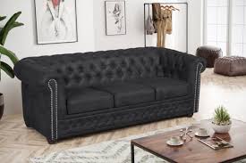 From sophisticated to funky, the chesterfield sofa is a true style icon. Edles Chesterfield Sofa 3 Sitzer Mikrofaser Vintage Anthrazit Couch Polstersofa Kuechen Preisbombe