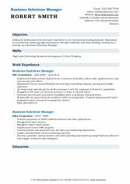 Delta maximizes value by providing highly personalized business and it solutions that result in employee, partner, and client certainty that each is valued as the highest priority of strategic importance. Business Solutions Manager Resume Samples Qwikresume