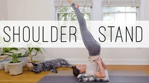 In This Foundations Of Yoga Video We Explore Sarvangasana Or Shoulder Stand Also Known As Candle Pose A Yoga With Adriene Shoulder Stand Shoulder Stand Yoga
