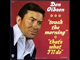 Don Gibson "Touch the Morning/That's What I'll Do" complete vinyl Lp