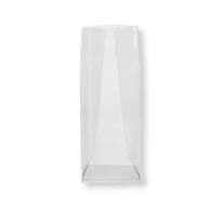 Bag Tek Clear Plastic Gusset Bag - Flat Bottom, Paper Insert, Heat Sealable  - 2" x 1 1/2" x 5" - 100 count box