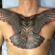 Gambar tangan hitam dan putih rajah satu warna lengan burung. Gambar Tato Burung Hantu Di Dada Paimin Gambar