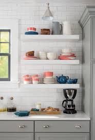 Floating Kitchen Shelves Contemporary Kitchen Fiddlehead Design Group Kitchen Design Small Easy Kitchen Updates Kitchen Trends