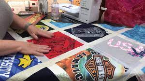 Lay out the shirts in a 5 x 6 fashion that is appealing to the eye and take a picture of it. How To Make A T Shirt Quilt Youtube