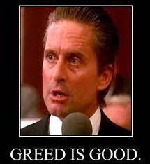 Gordon Gekko Greed Is Good