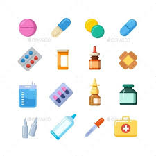 Medicine Cartoon Pill Drug Table Antibiotics Medicine Pill Antibiotic