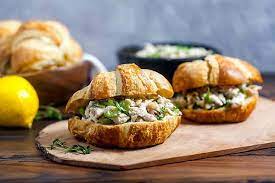 Throw haphazardly on your kitchen counter the following: Mayo Free Chicken Salad Sandwiches With Lemon And Herbs Healthy Delicious