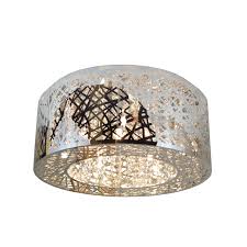 Shop Metro Candelabra 9 Light Led Crystal Weave 20 Inch Flush Mount Ceiling Light Large Overstock 10199489