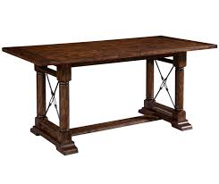 Trends may change, but good taste endures with broyhill attic heirlooms. Broyhill Furniture Attic Rustic Counter Height Trestle Table With 2 Leaves Fmg Local Home Furnishing Pub Tables