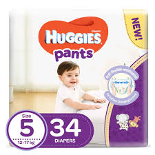 Huggies Pants Size 5 12 17kg Diapers 34 Count