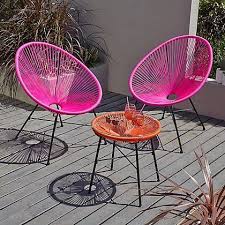 Camden 3 Piece Bistro Set Pink And Orange Home Amp Garden George At Asda Outdoor Patio Furniture Sets Outdoor Patio Decor Patio Furniture Sets