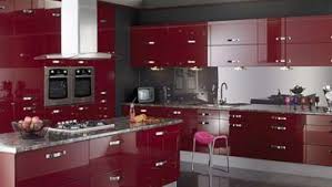 kitchen red high gloss kitchen doors